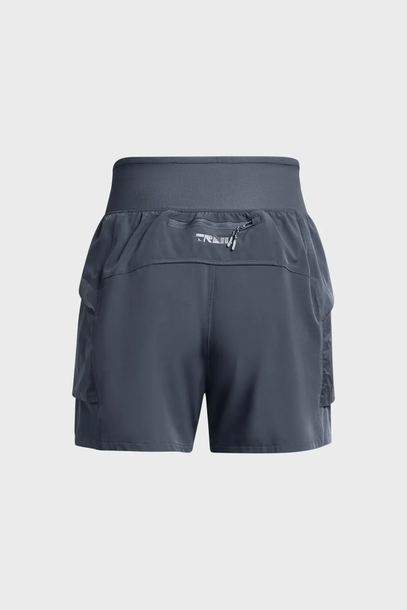 Женские темно-серые шорты UA Trail Run Shorts 5