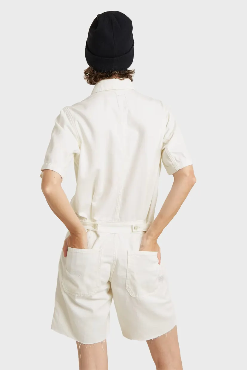 Женский белый комбинезон Painter Short Overall s/s Wmn 3