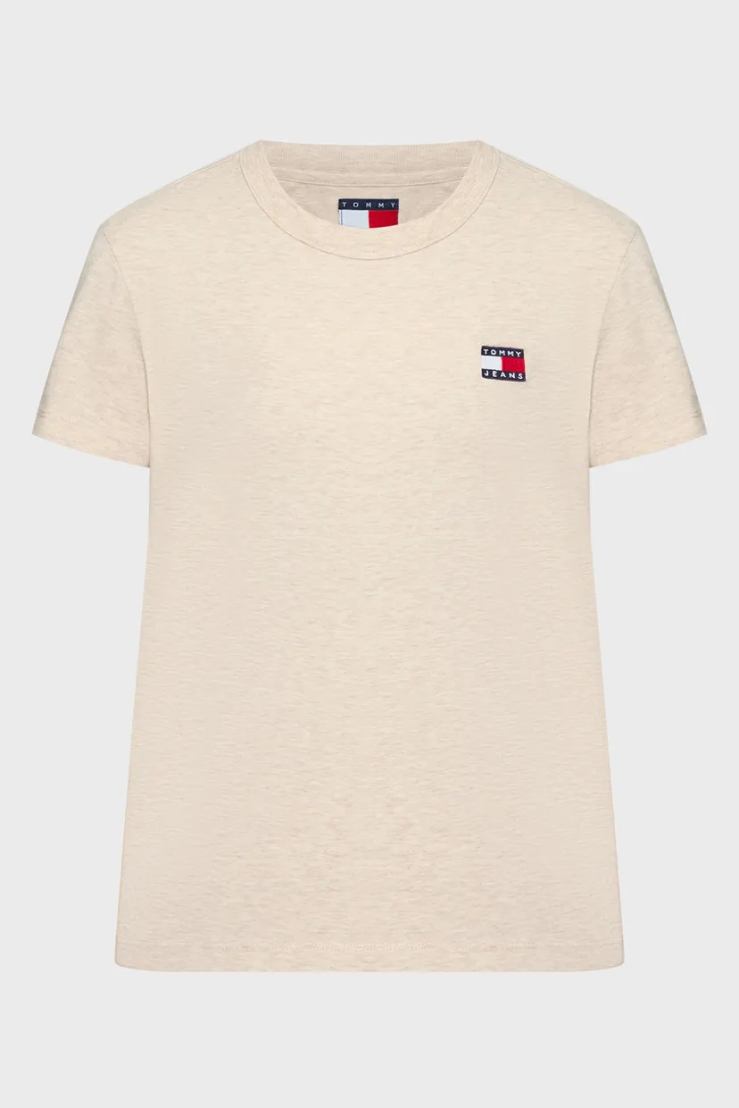 Жіноча бежева футболка REG BADGE TEE 6