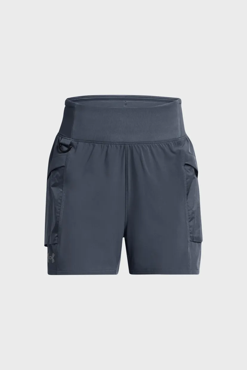 Женские темно-серые шорты UA Trail Run Shorts 4