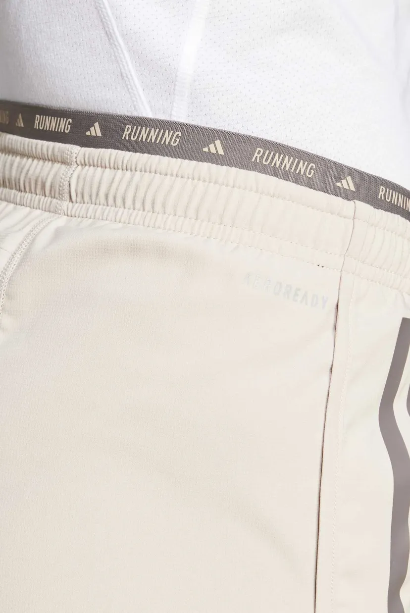 Жіночі бежеві шорти Own The Run 3-Stripes 5