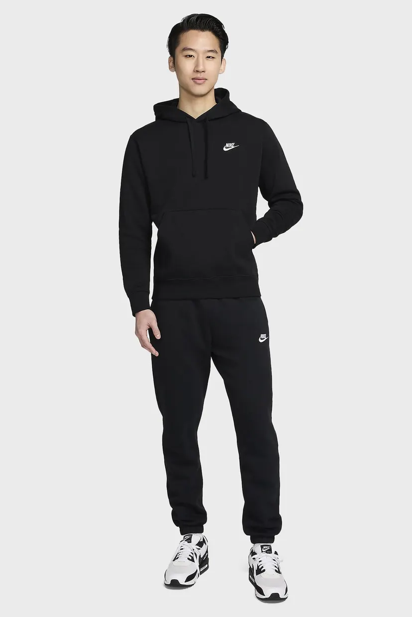 Чоловіче чорне худі M NSW CLUB HOODIE PO BB 4