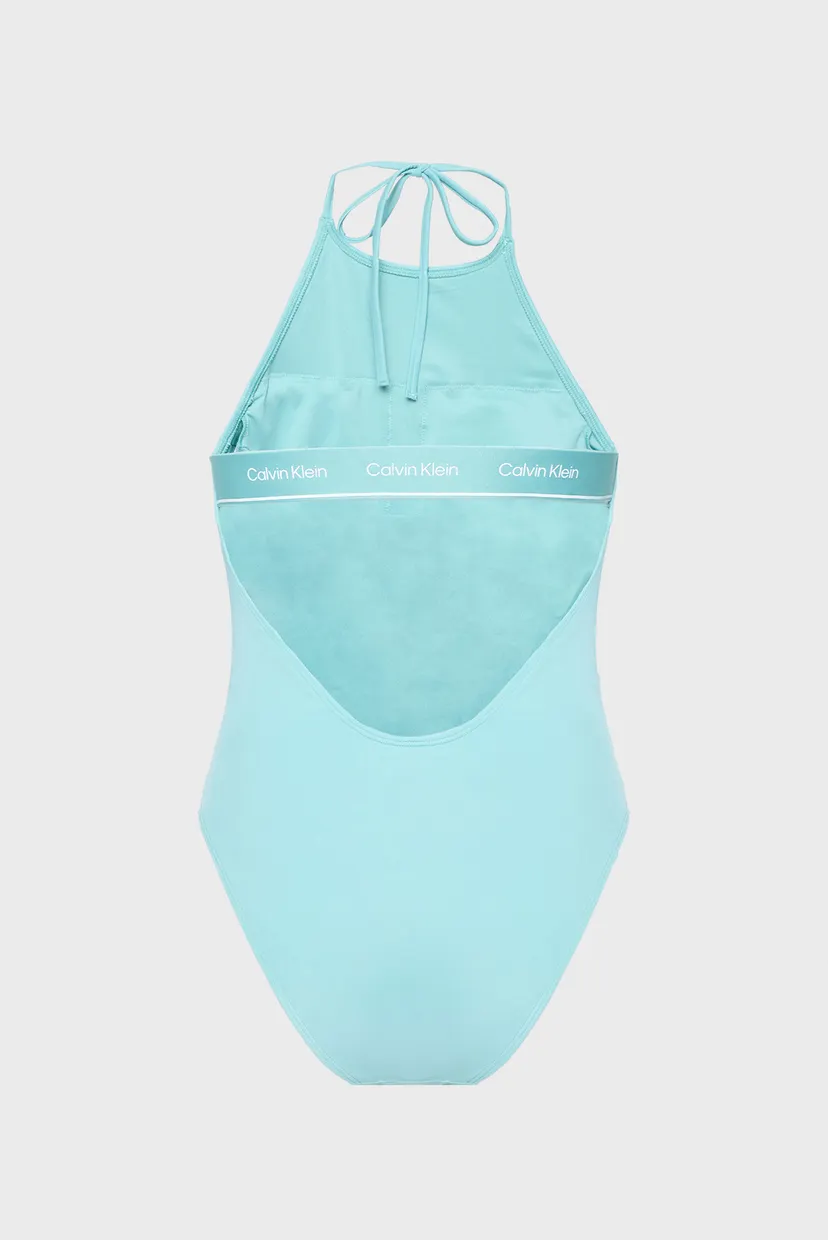 Жіночий блакитний купальник HIGH NECK ONE PIECE-RP 8