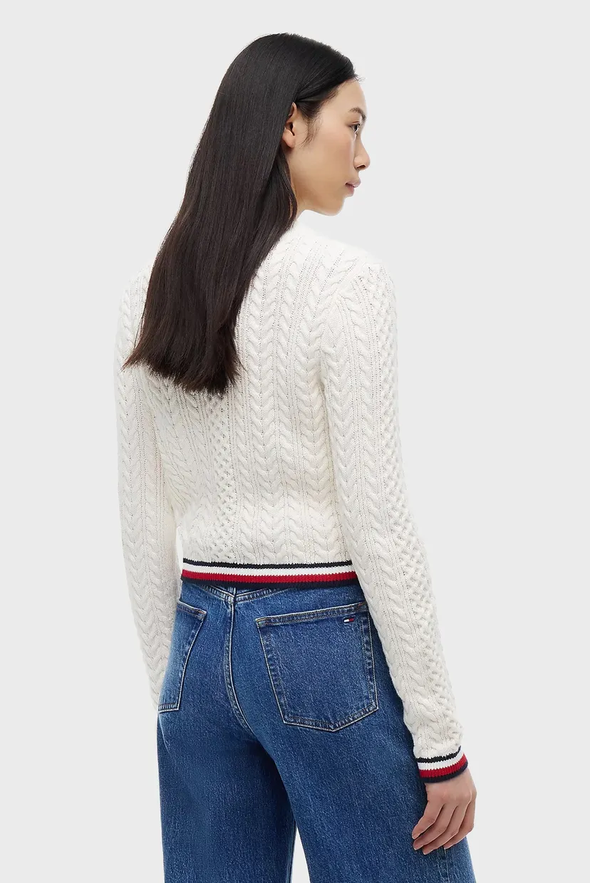Жіночий білий джемпер RWB TIPPING SWEATER 3