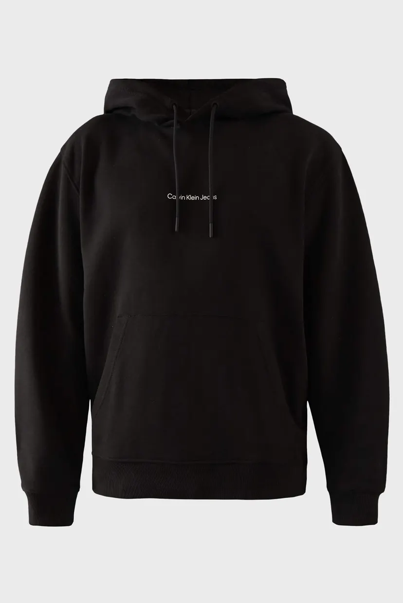 Мужское черное худи GRID MONOGRAM HOODIE 5