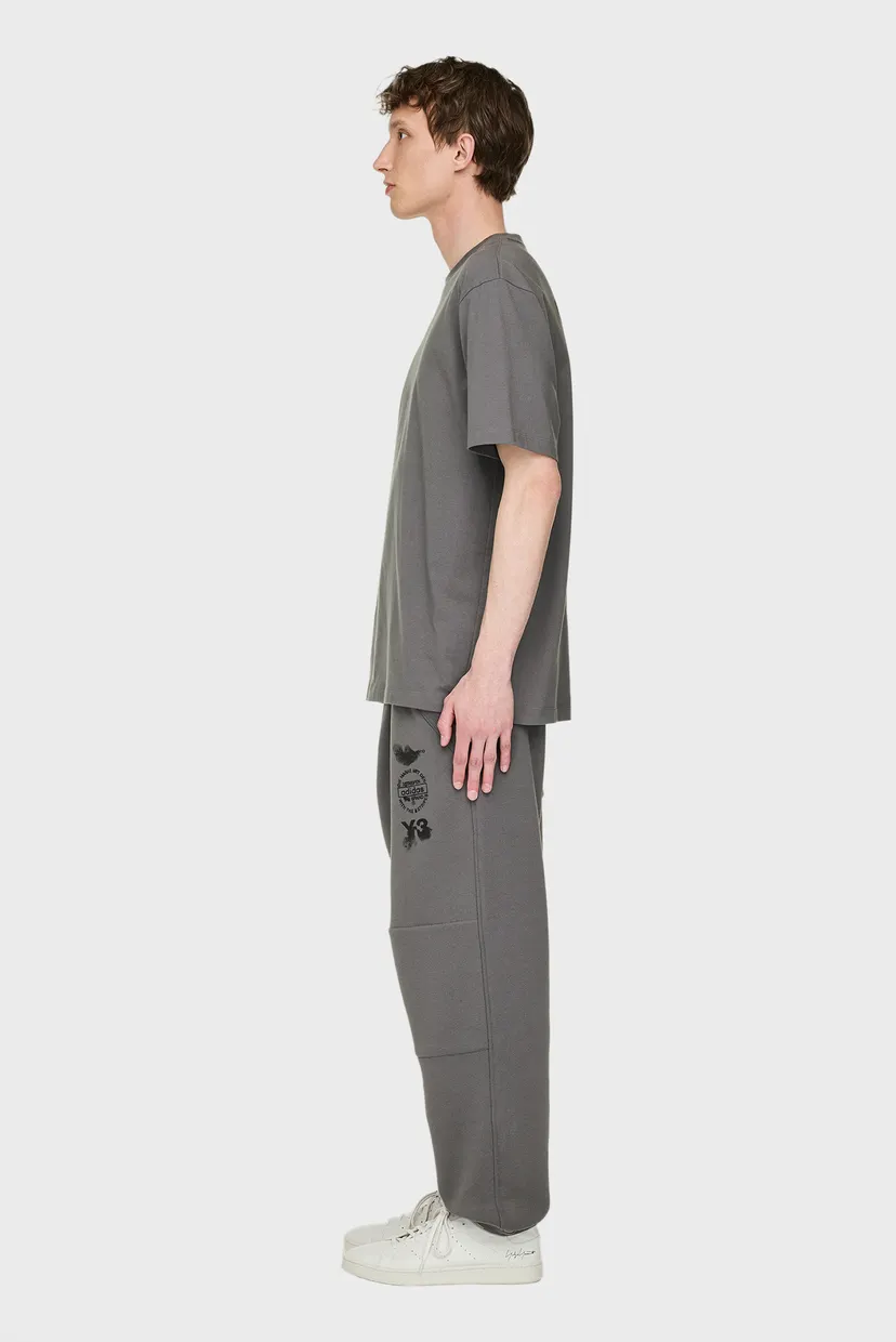 Серая футболка Y-3 Graphic (унисекс) 5