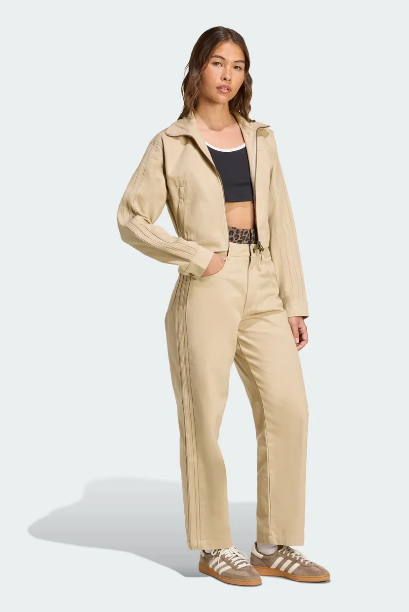 Жіноча бежева джинсова куртка Firebird Twill Crop adidas JX7600