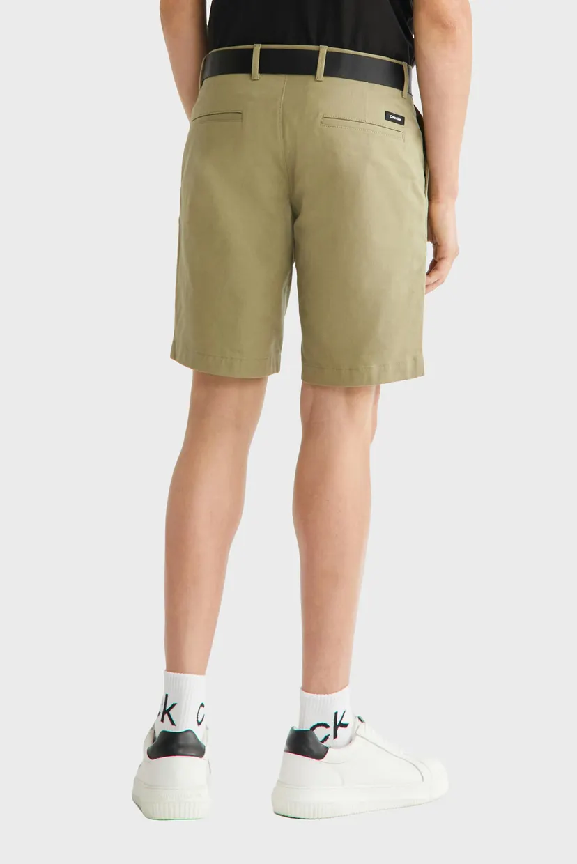 Чоловічі оливкові шорти MODERN TWILL SLIM 3