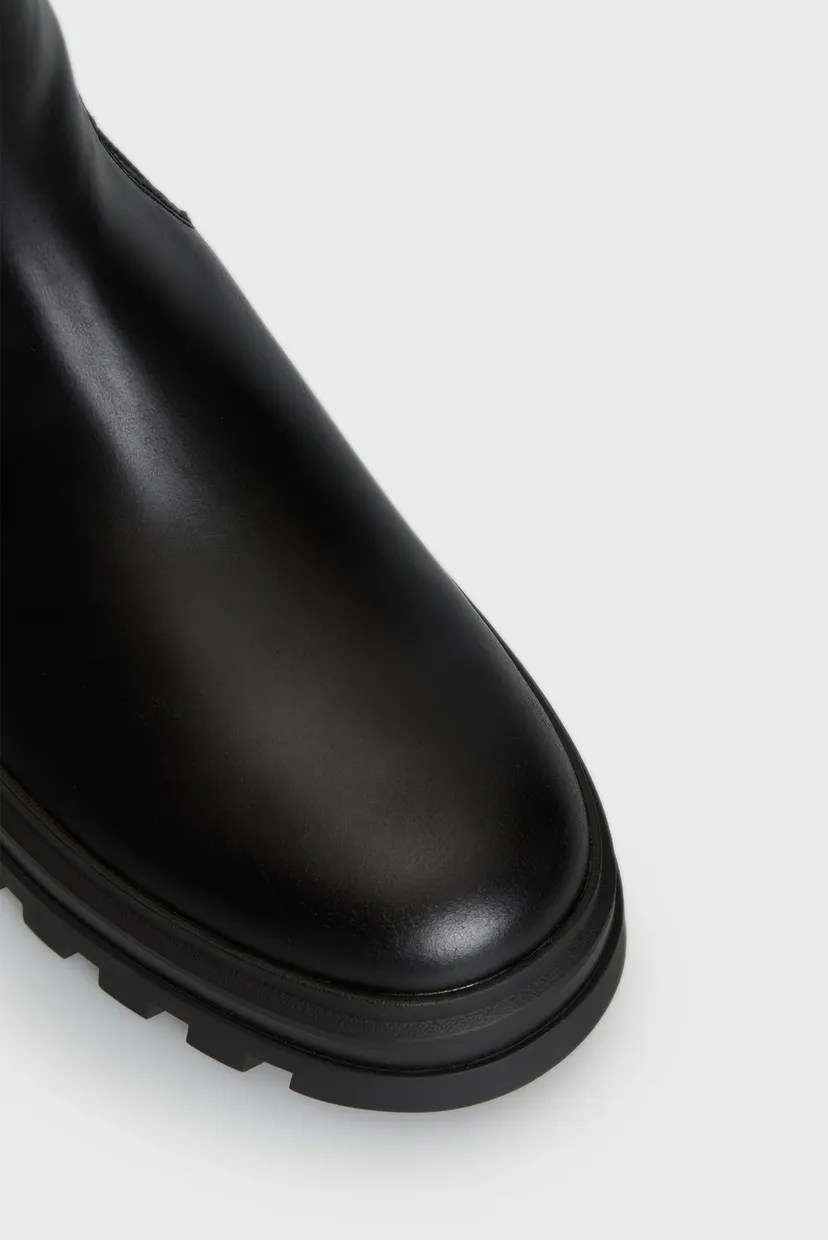 Чоловічі чорні шкіряні челсі LUGGED CHELSEA BOOT 4