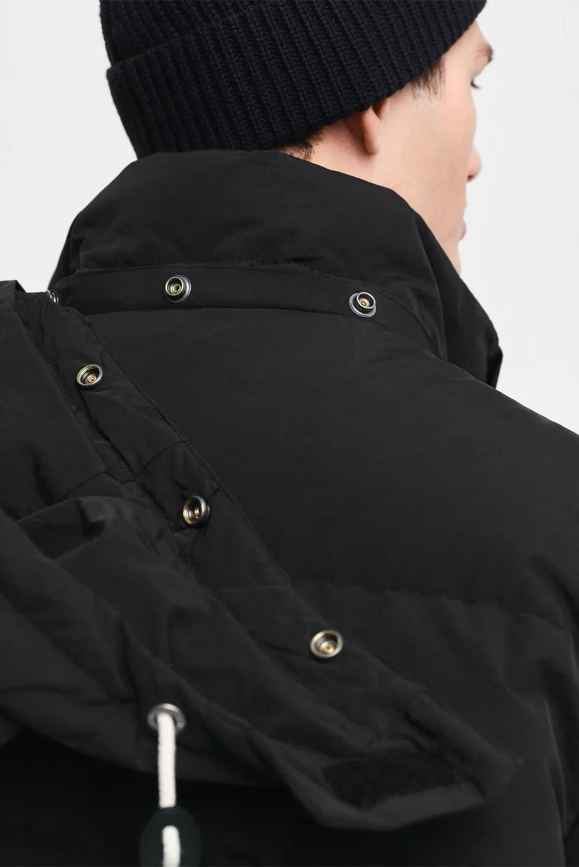 Чоловіча чорна пухова парка HEAVY DOWN MID LENGTH JACKET 5