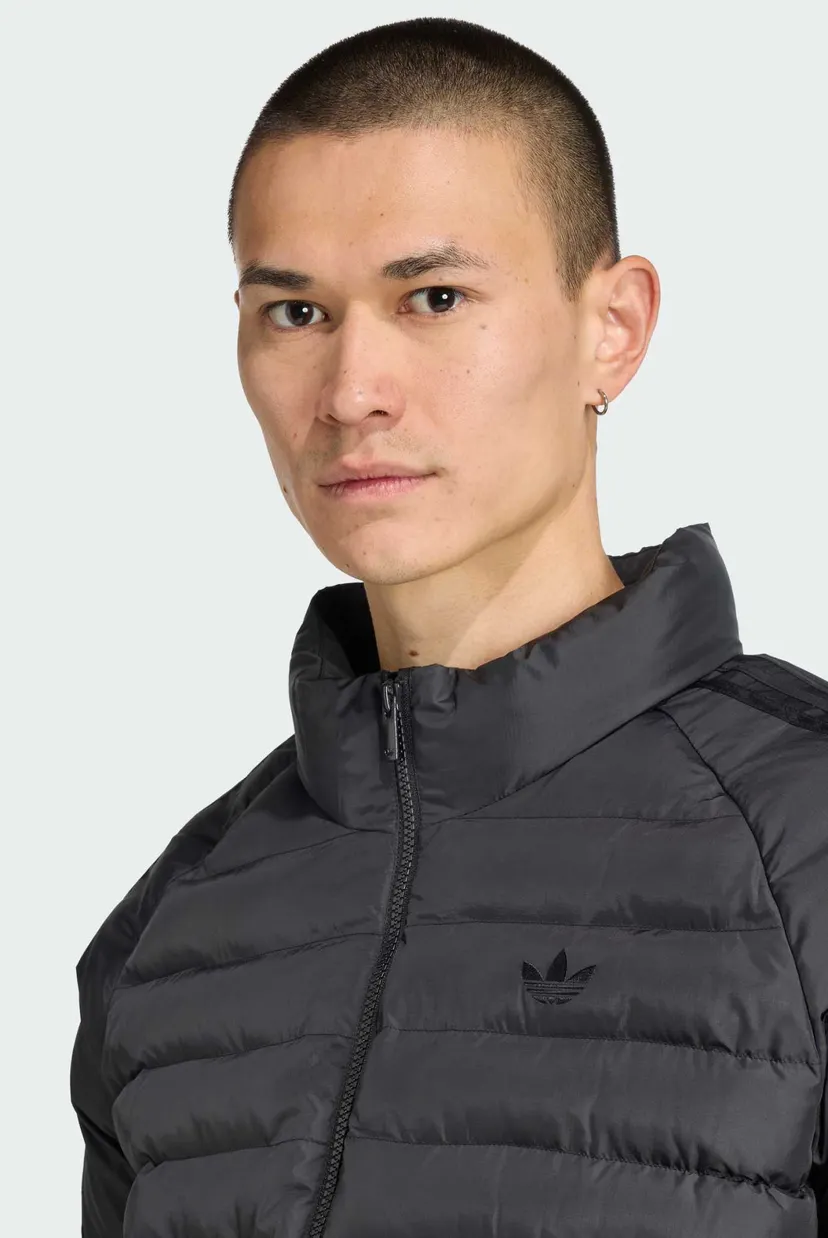 Чоловіча чорна куртка Padded Collar 4