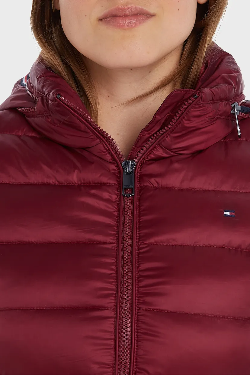 Женска бордовая куртка MW PADDED GLOBAL STRIPE JACKET 3