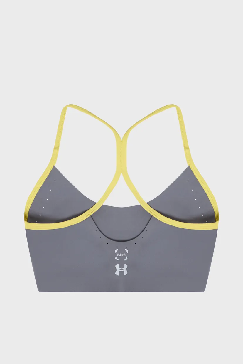 Жіночий сірий топ UA Halo Bonded Bra 9
