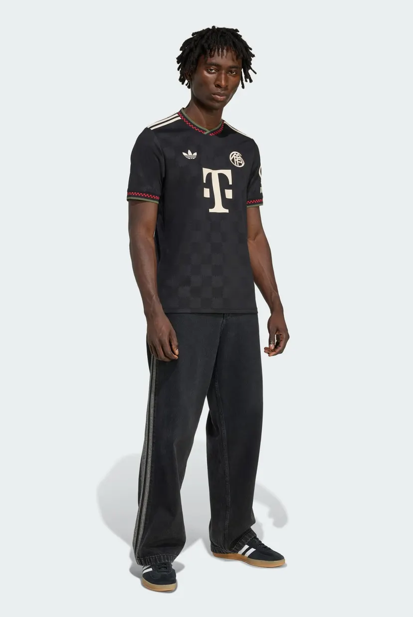 Чоловіча чорна футболка з візерунком FC Bayern 25/26 Third adidas