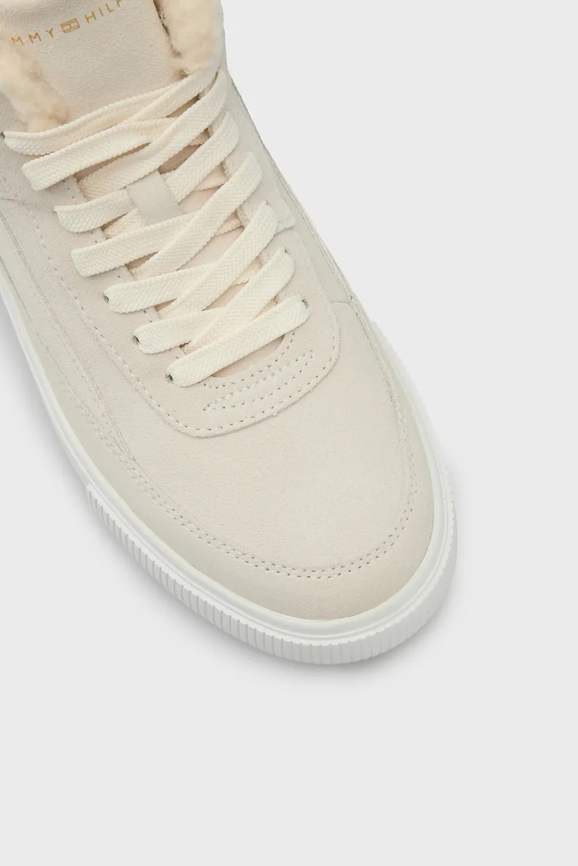 Жіночі білі замшеві хайтопи SUEDE VULC WINTER SNEAKER 4