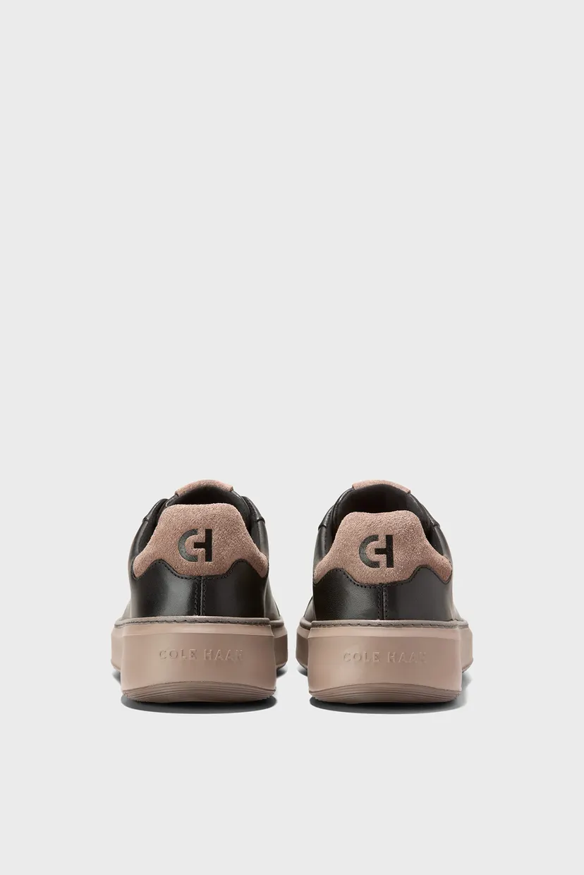 Мужские черные кожаные сникерсы GrandPrø Topspin Sneaker 4