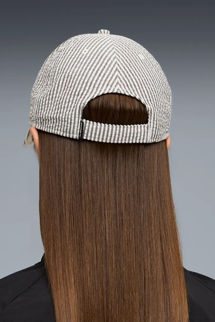 Бежевая кепка в полоску Essentials No.1 Logo Baseball Cap 4