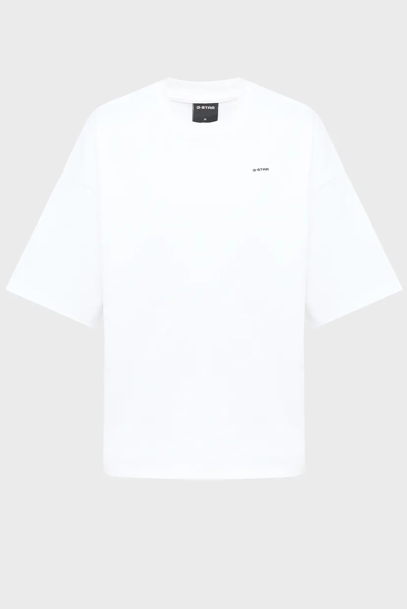 Чоловіча біла футболка Heavy oversized 6