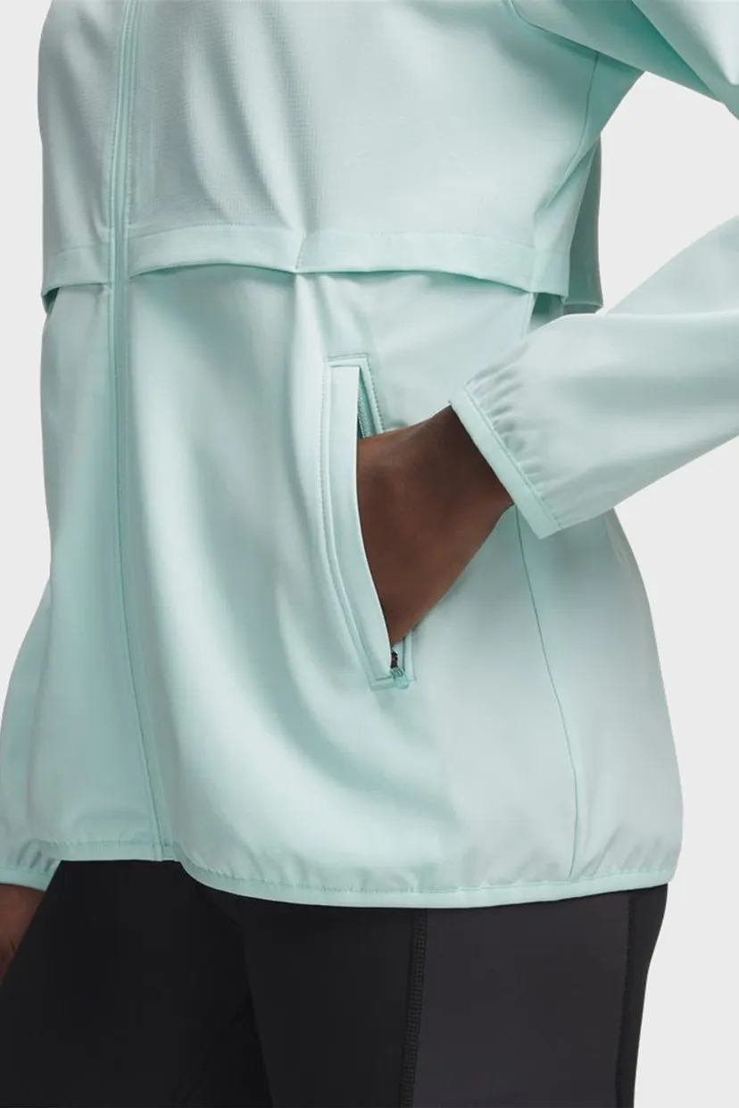 Женская мятная ветровка UA Velociti STORM Jacket 3