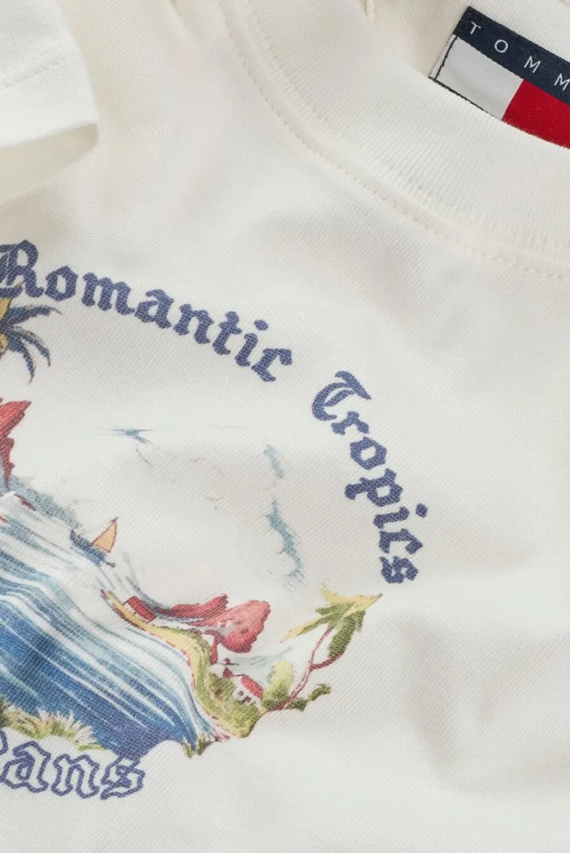 Женская белая футболка SLIM ROMANCE TROPICS 5