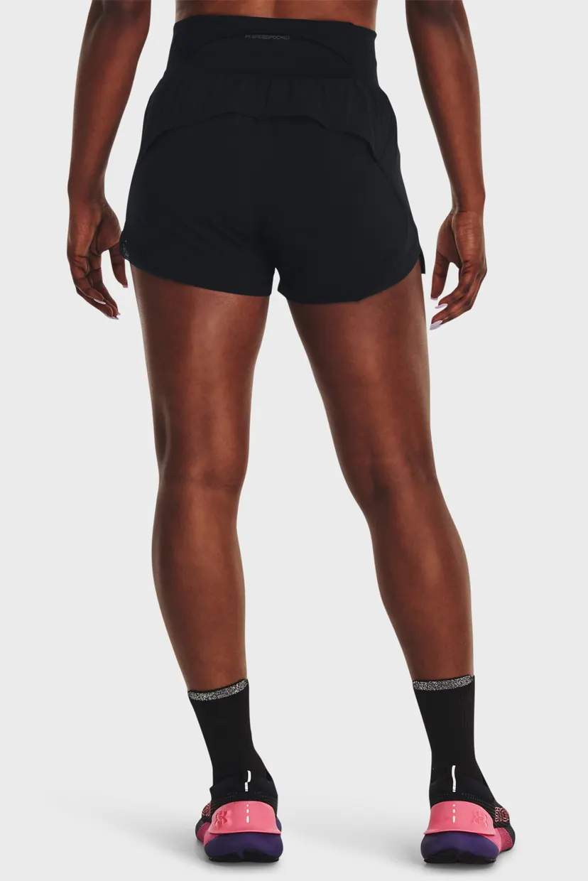 Женские черные шорты UA Run Stamina 3'' Short 3