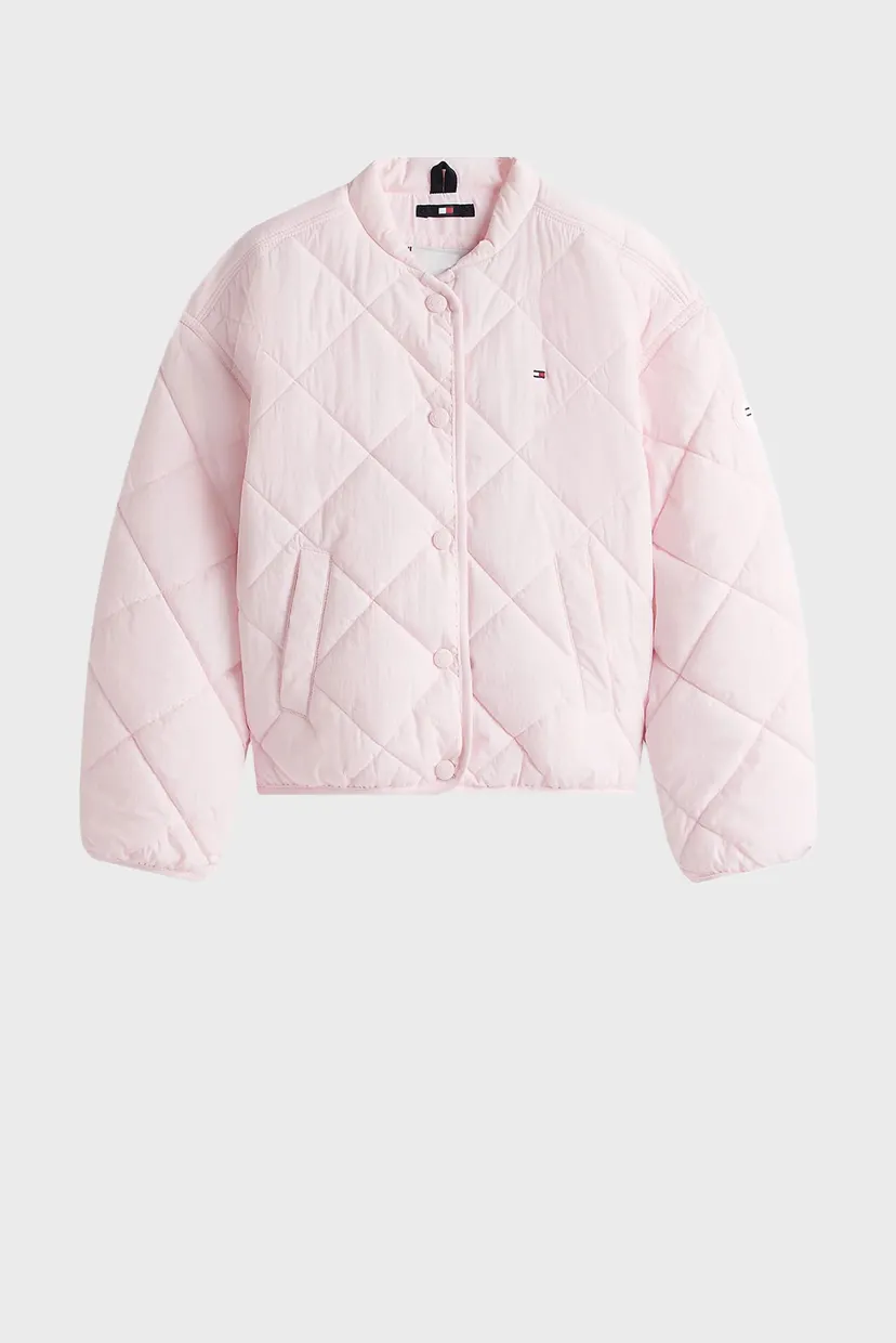 Детский розовый бомбер QUILTED 6