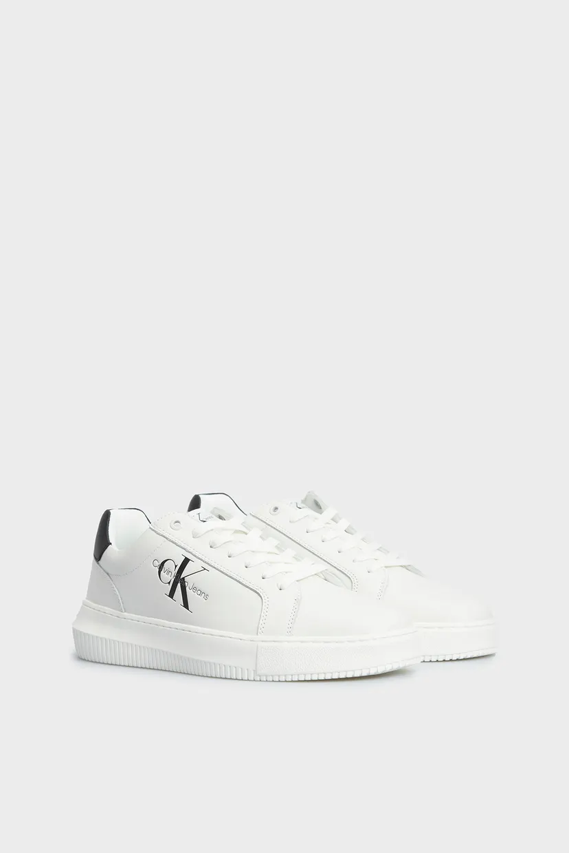Мужские белые кожаные сникерсы CHUNKY CUPSOLE 3
