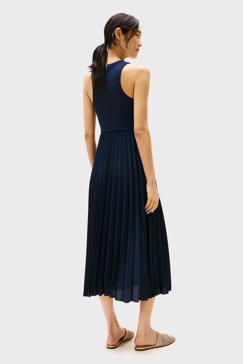 Жіноча темно-синя сукня RIB TANK PLEATED DRESS MIDI NS 3