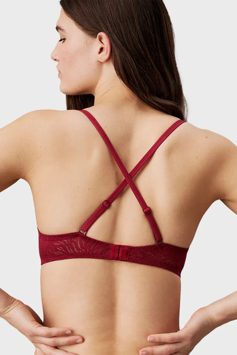 Жіночий червоний бюстгальтер UNLINED DEMI 4