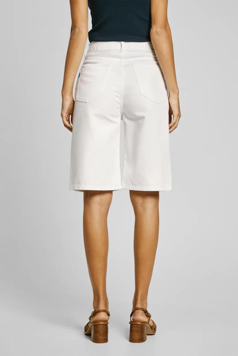 Женские белые джинсовые шорты BERMUDA SHORT UHW WHT 3
