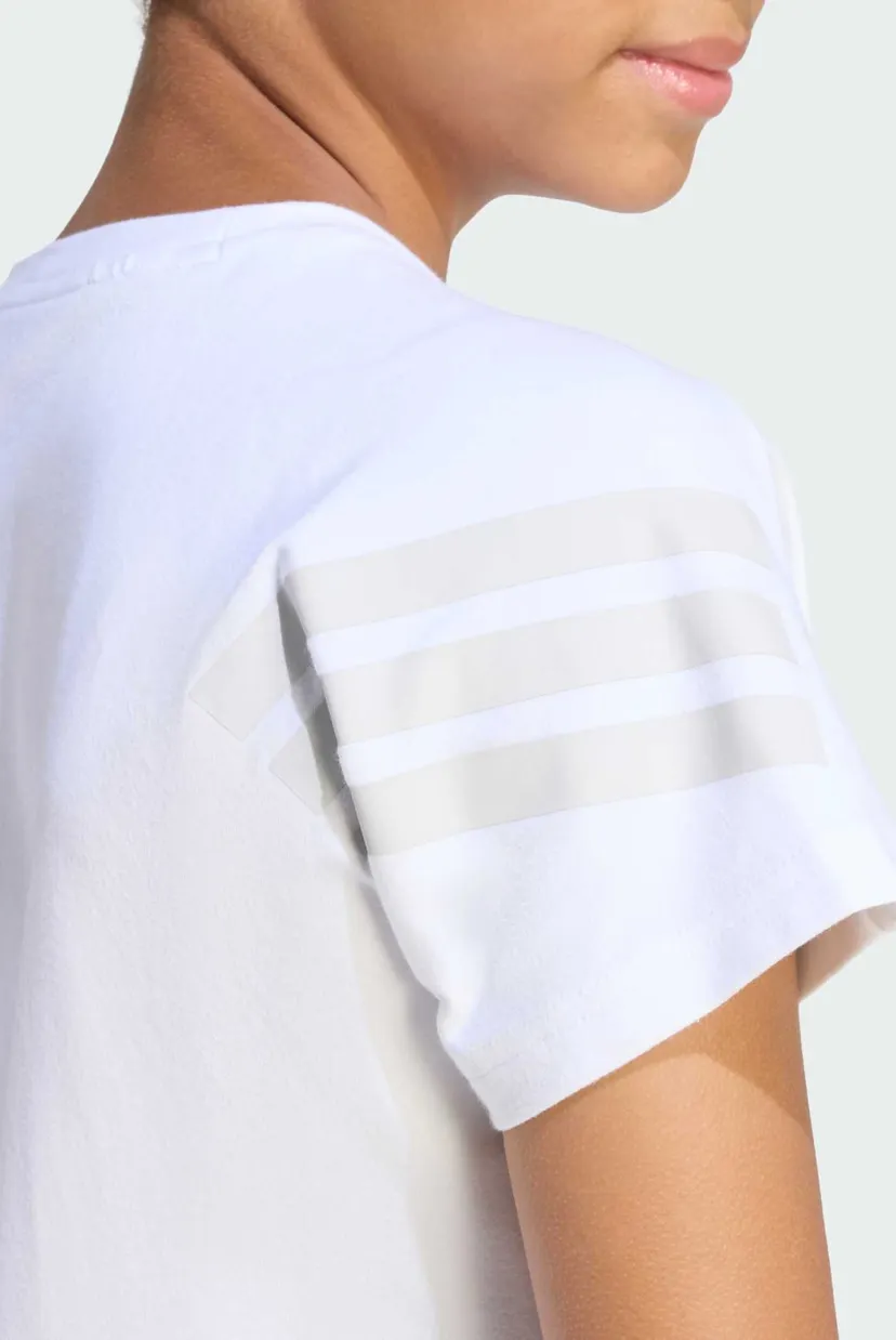 Детская белая футболка Future Icons 3 Stripes 5