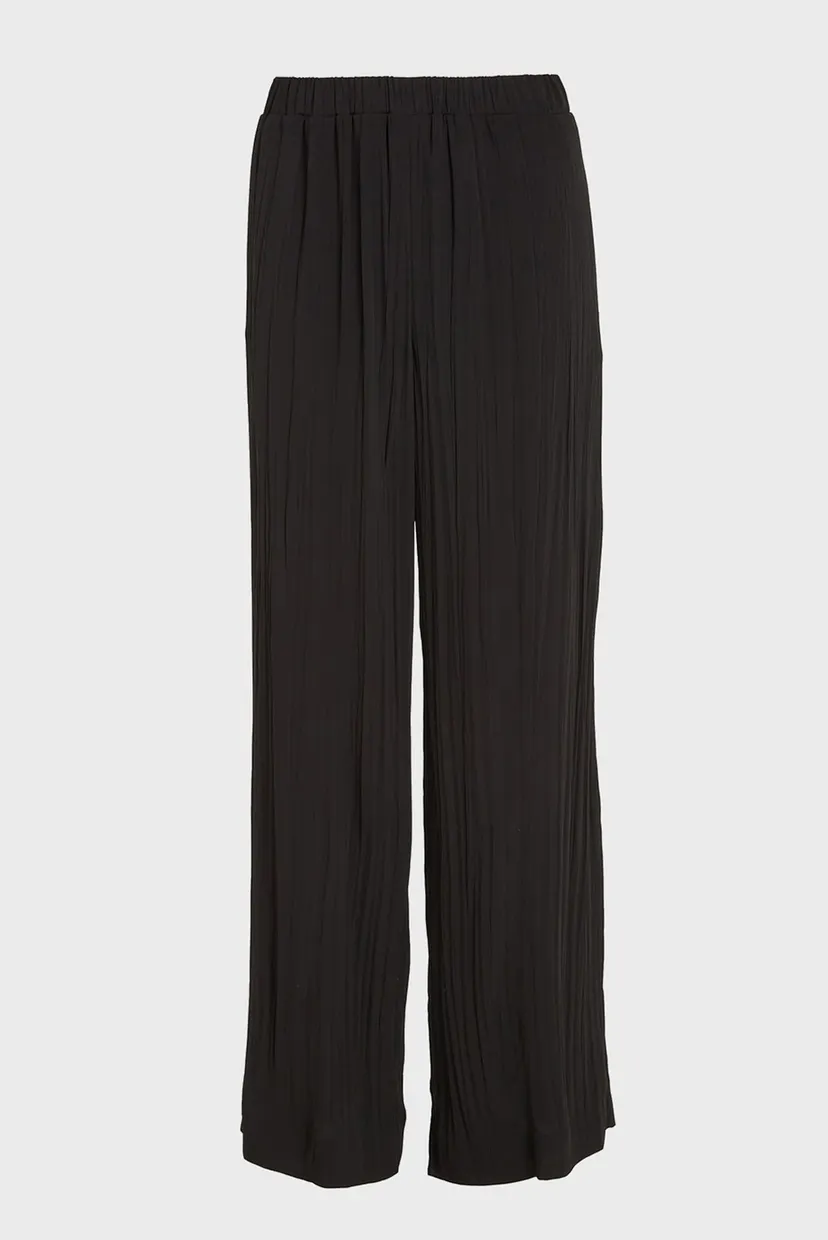 Жіночі чорні брюки SUMMER TEXTURED WIDE LEG 6