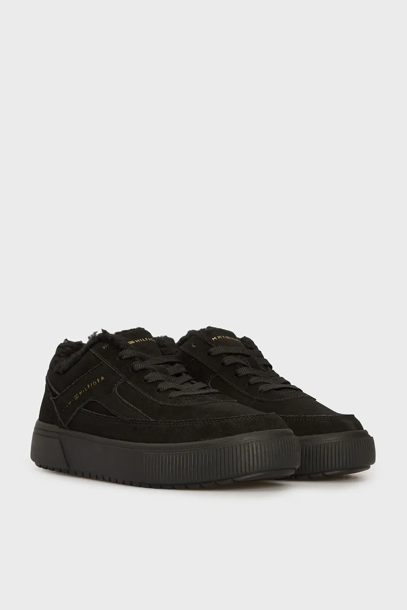 Женские черные замшевые сникерсы SUEDE VULC WINTER SNEAKER LO 3