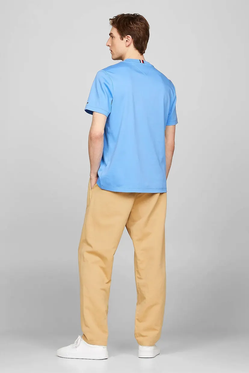 Мужская голубая футболка TONAL LAUREL EMBRO TEE 3