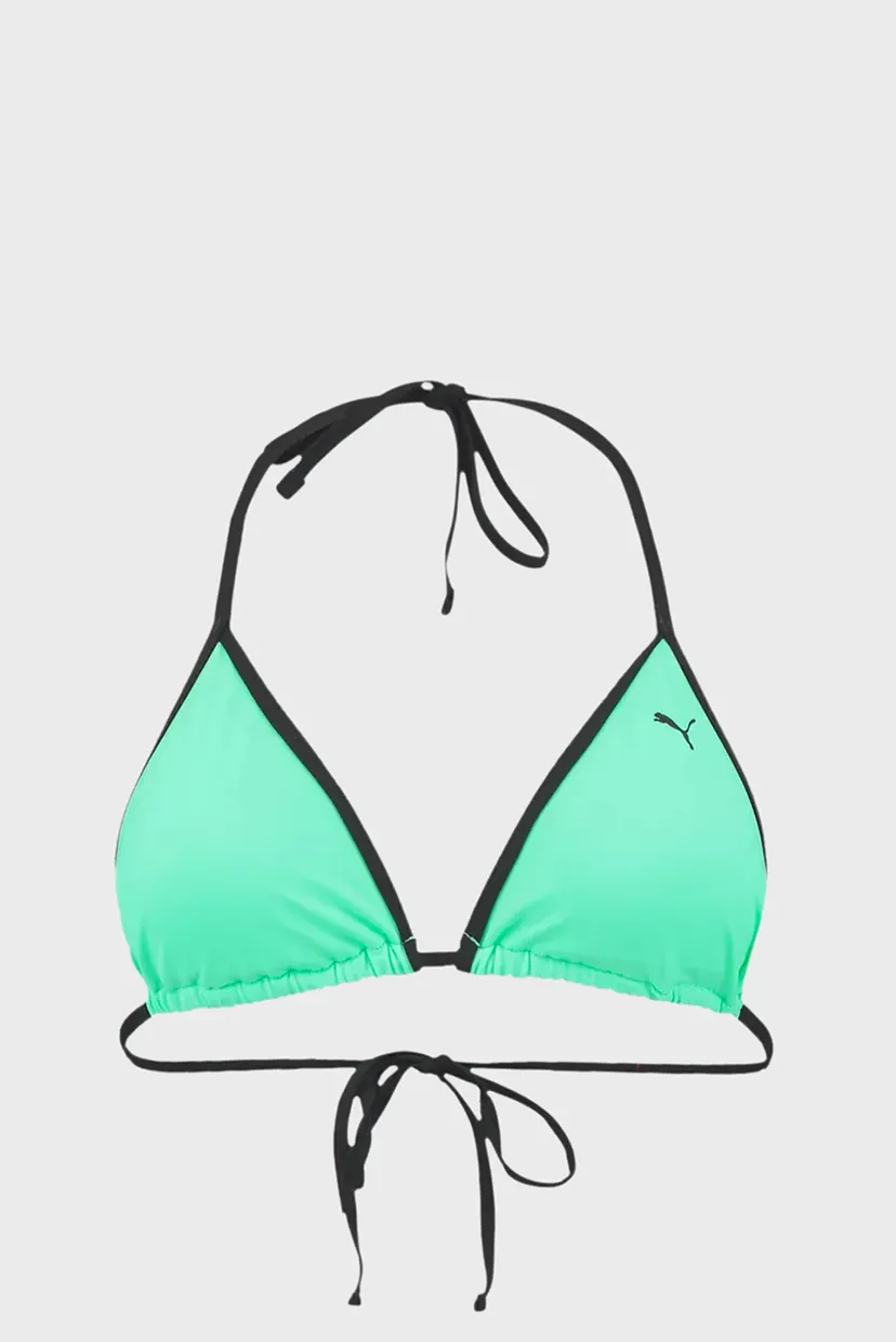 Женский мятный лиф от купальника PUMA Swim Women Triangle Bikini Top 4