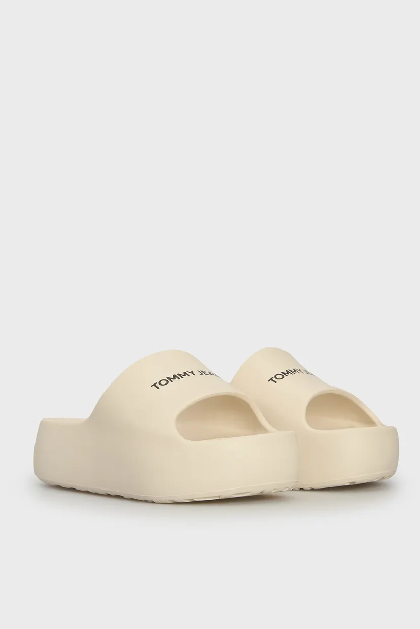 Жіночі білі слайдери TJW FLATFORM POOL SLIDE ESS 3
