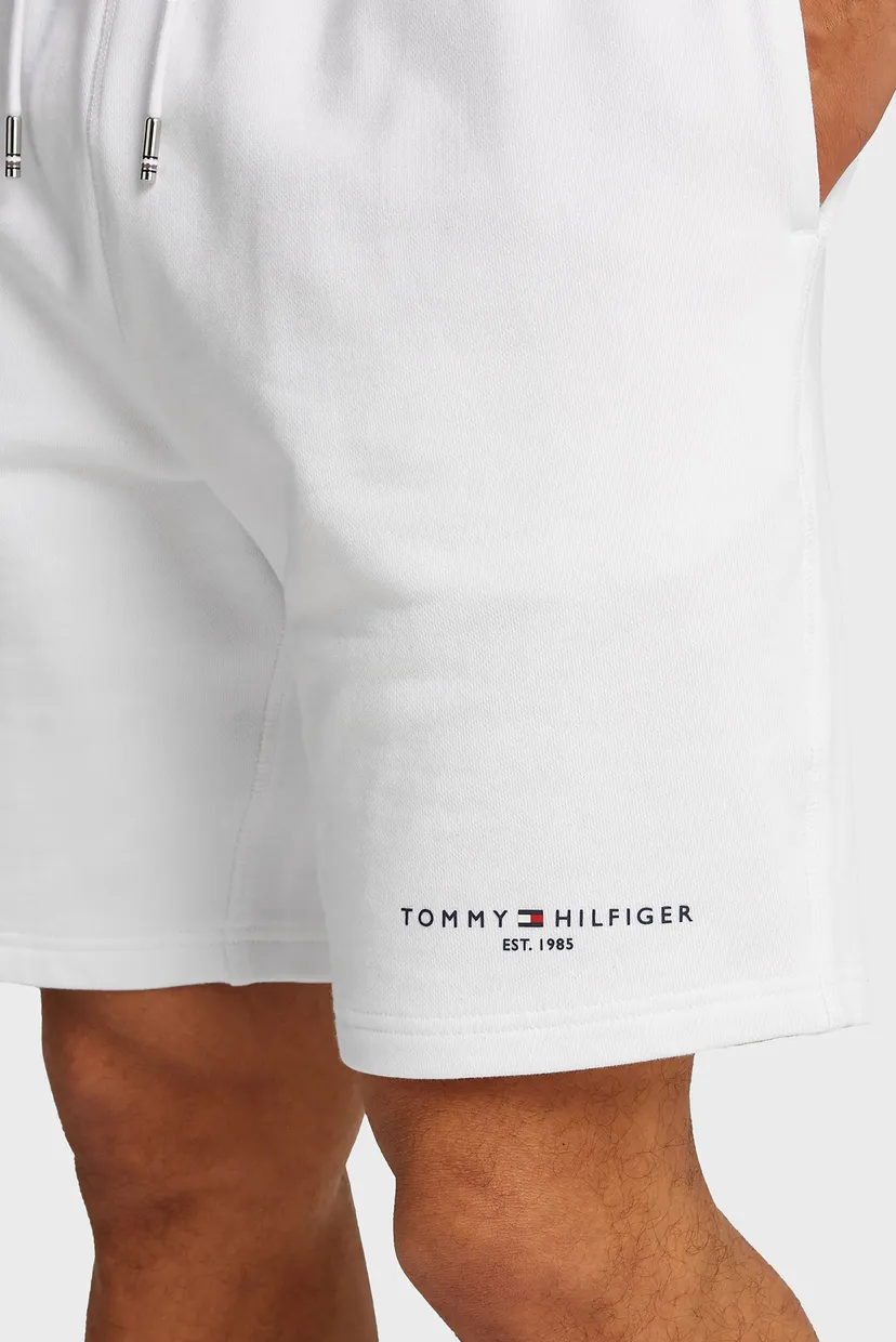 Чоловічі білі шорти SMALL TOMMY LOGO SWEATSHORTS 4