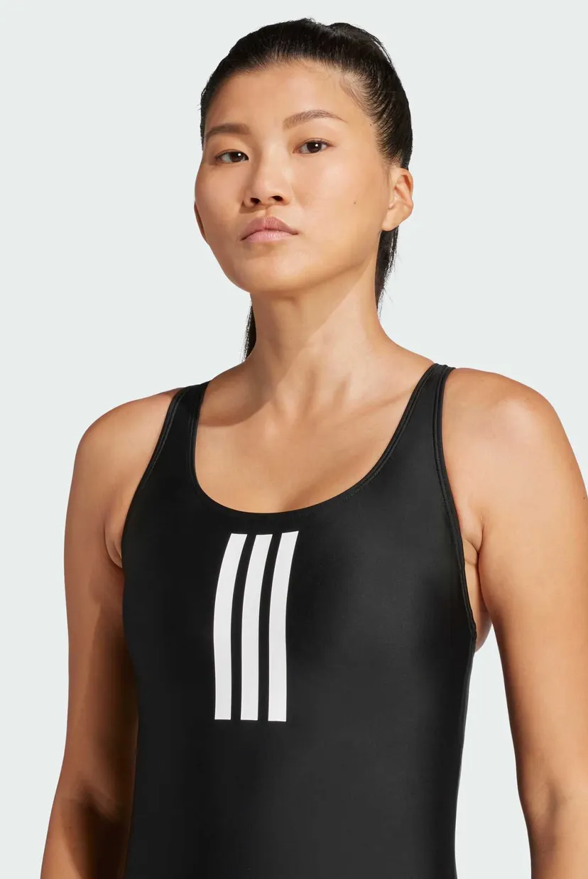 Женский черный купальник Padded 3-Stripes Closed-Back 4