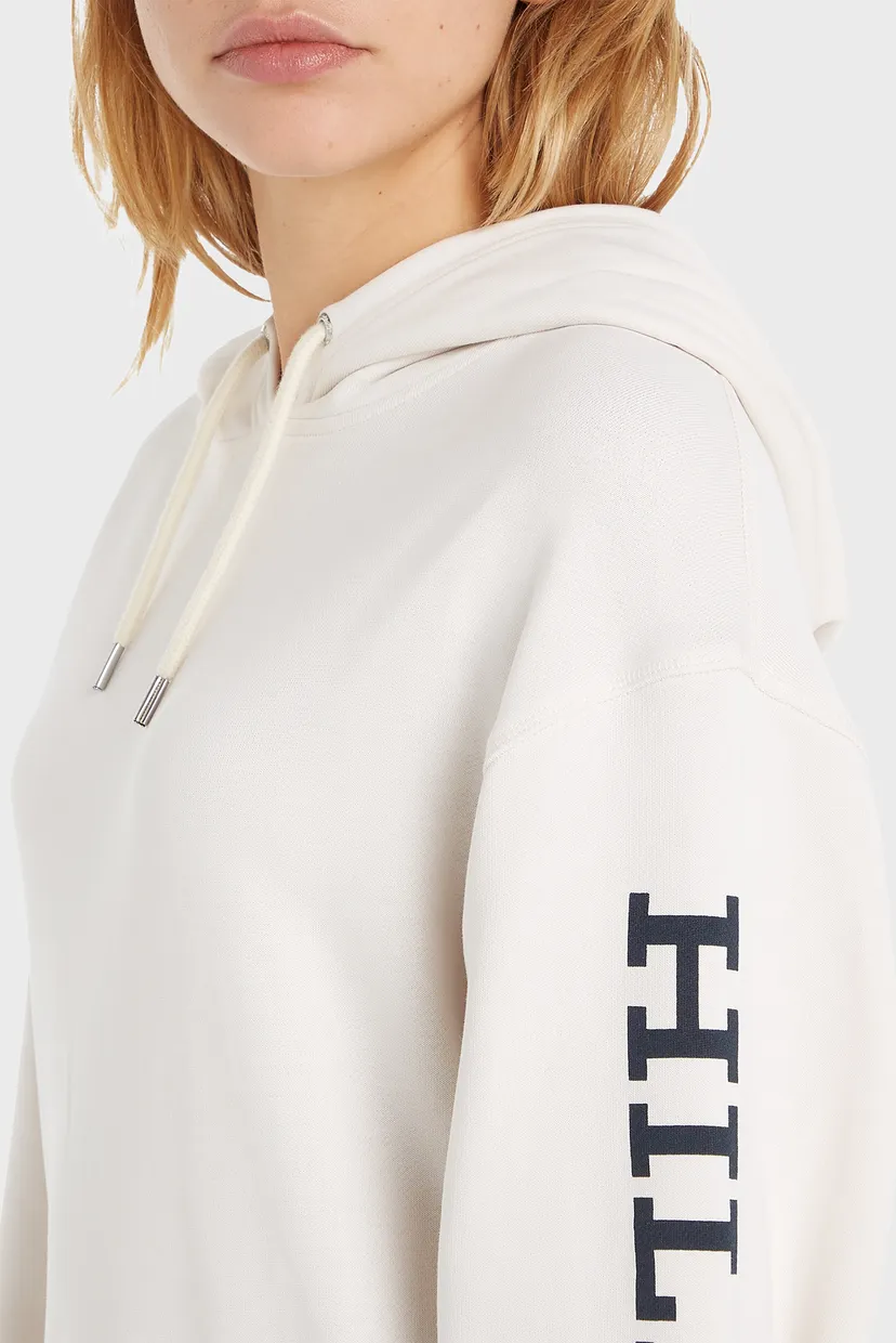 Женское белое платье REG MONOTYPE SLV HOOD SHORT DRS 3