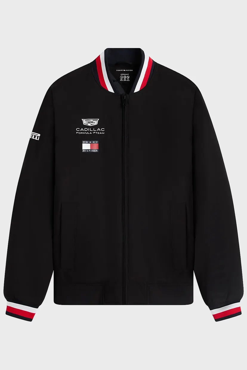 Мужской черный бомбер TH x Cadillac Formula 1® Team 6