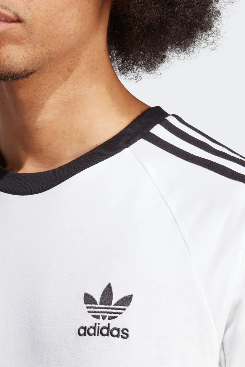 Мужская белая футболка Adicolor Classics 3-Stripes 4