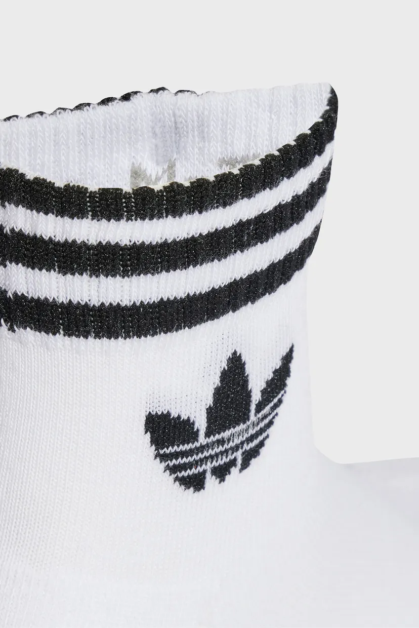 Белые носки (3 пары) 3-Stripes Ankle Socks 3