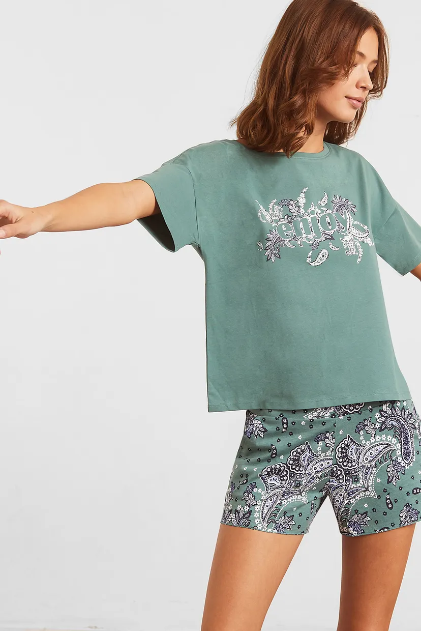 Женская зеленая футболка BANNA 5