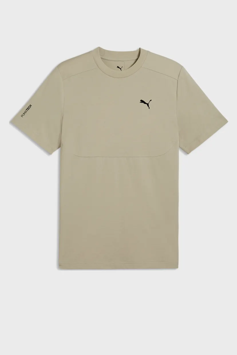 Мужская бежевая футболка PUMATECH Tee Men 4