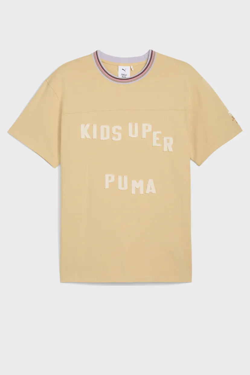 Мужская бежевая футболка PUMA x KIDSUPER Graphic Tee Men 6