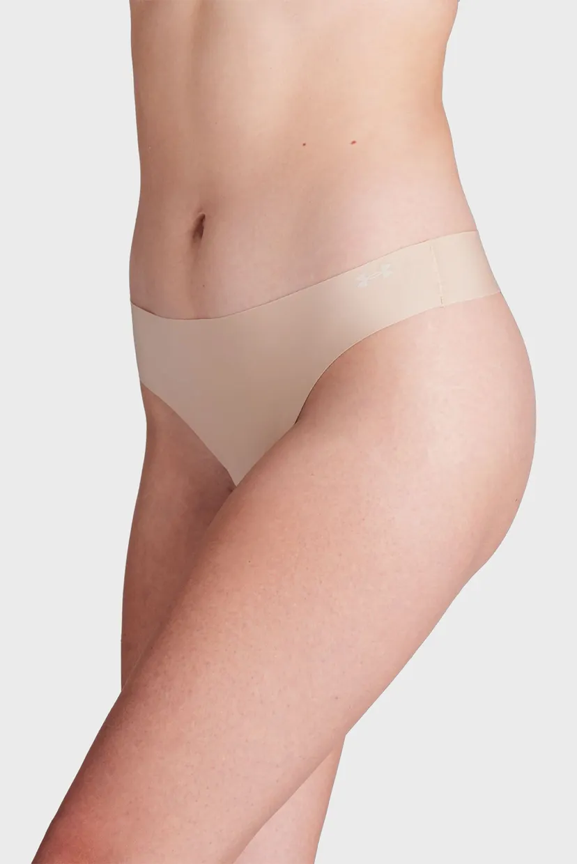 Женские бежевые трусики (3 шт) UA Pure Stretch NS THONG 4