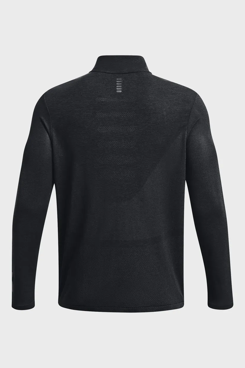 Мужская черная спортивная кофта UA SEAMLESS STRIDE 1/4 ZIP 6