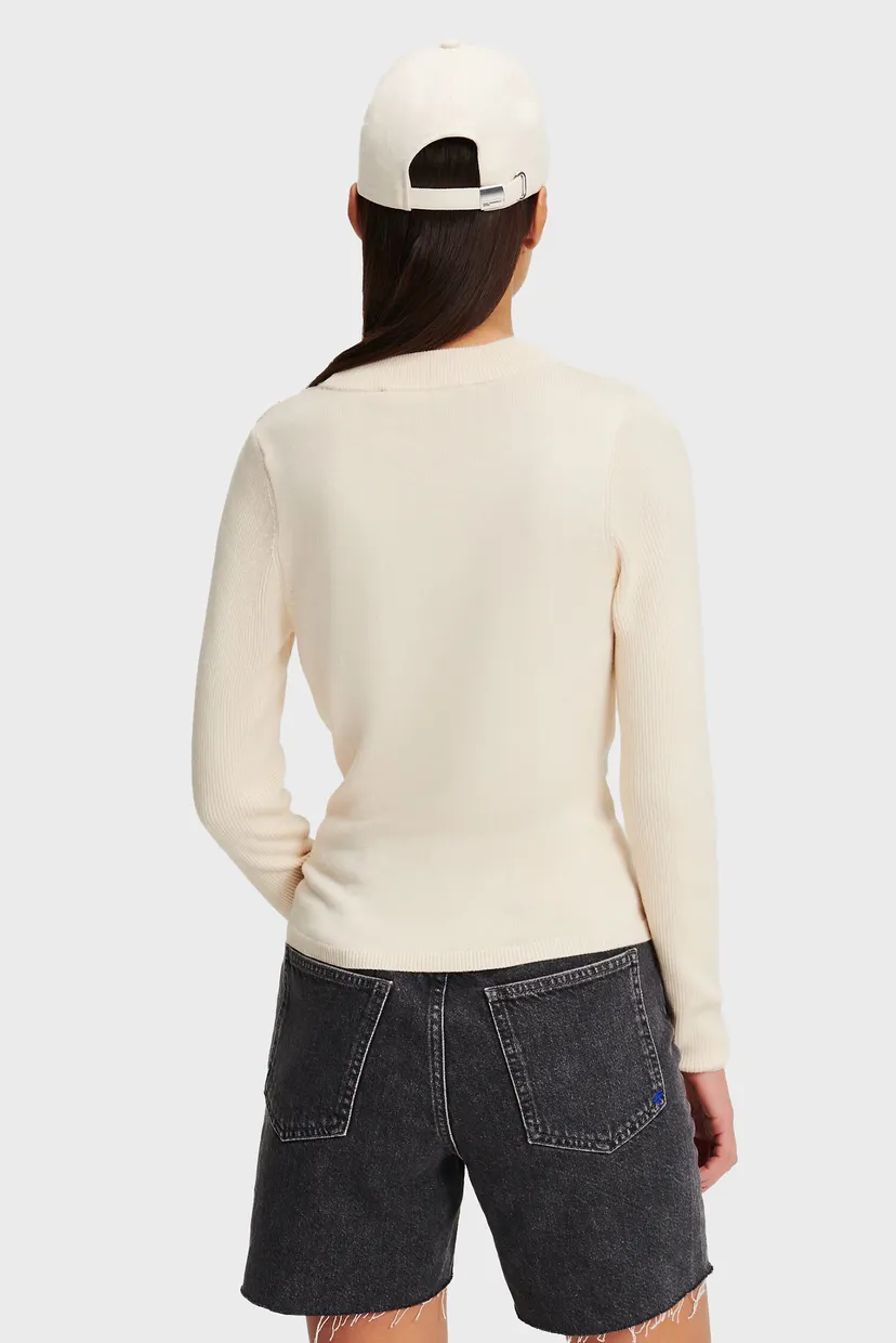 Женский бежевый джемпер KLJ LSLV MOCK NECK 3