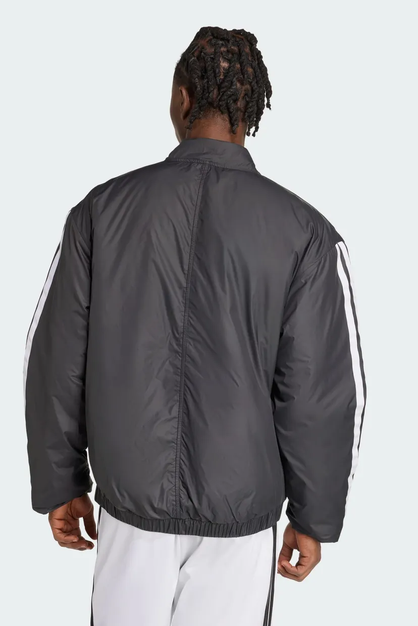 Мужской темно-серый бомбер Essentials CLIMAWARM 3-Stripes Insulated 3