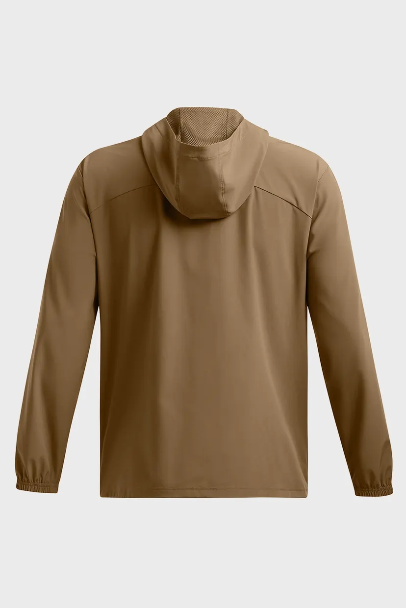 Чоловіча коричнева вітровка UA Vibe Woven Windbreaker 4